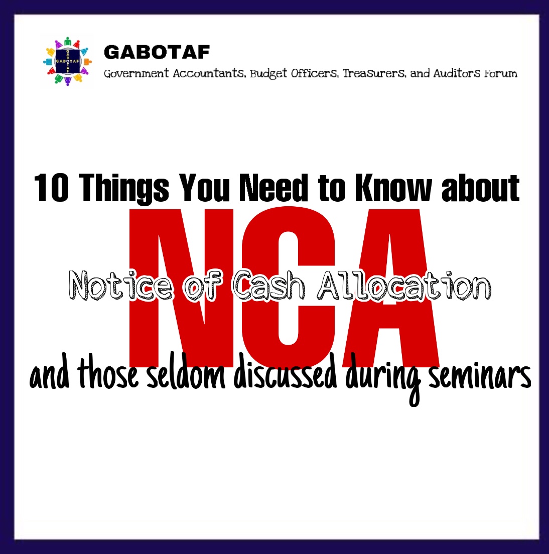10 Things You Need to Know about Notice of Cash Allocation (NCA) and