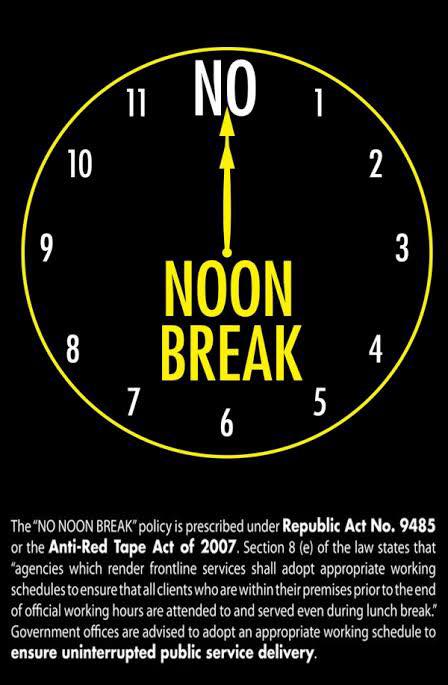 no-noon-break-does-not-mean-no-lunch-civil-service-commission