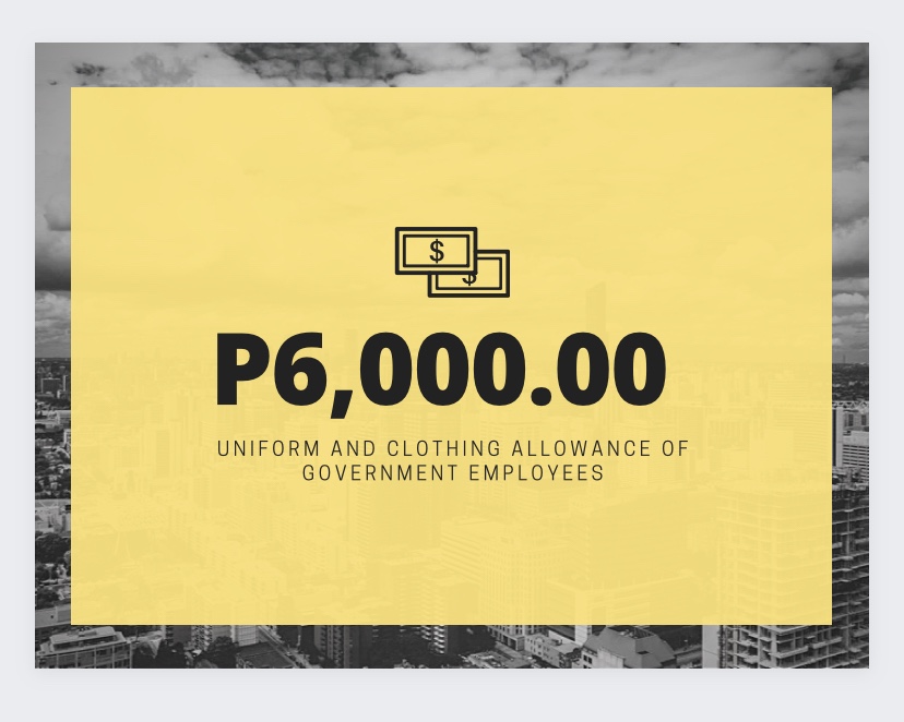 How much is the uniform and clothing allowance of government employees